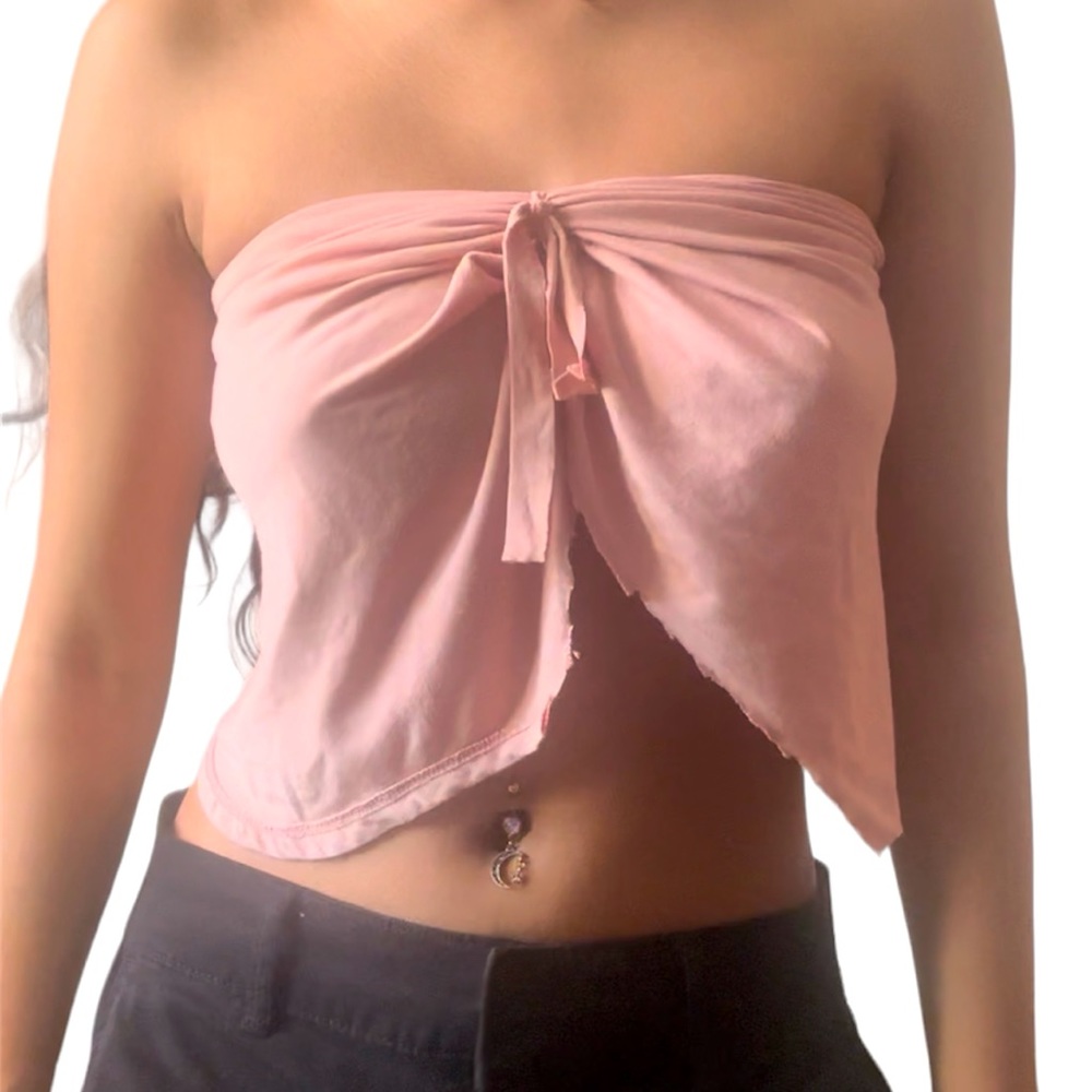 Pink flowy sleeveless top